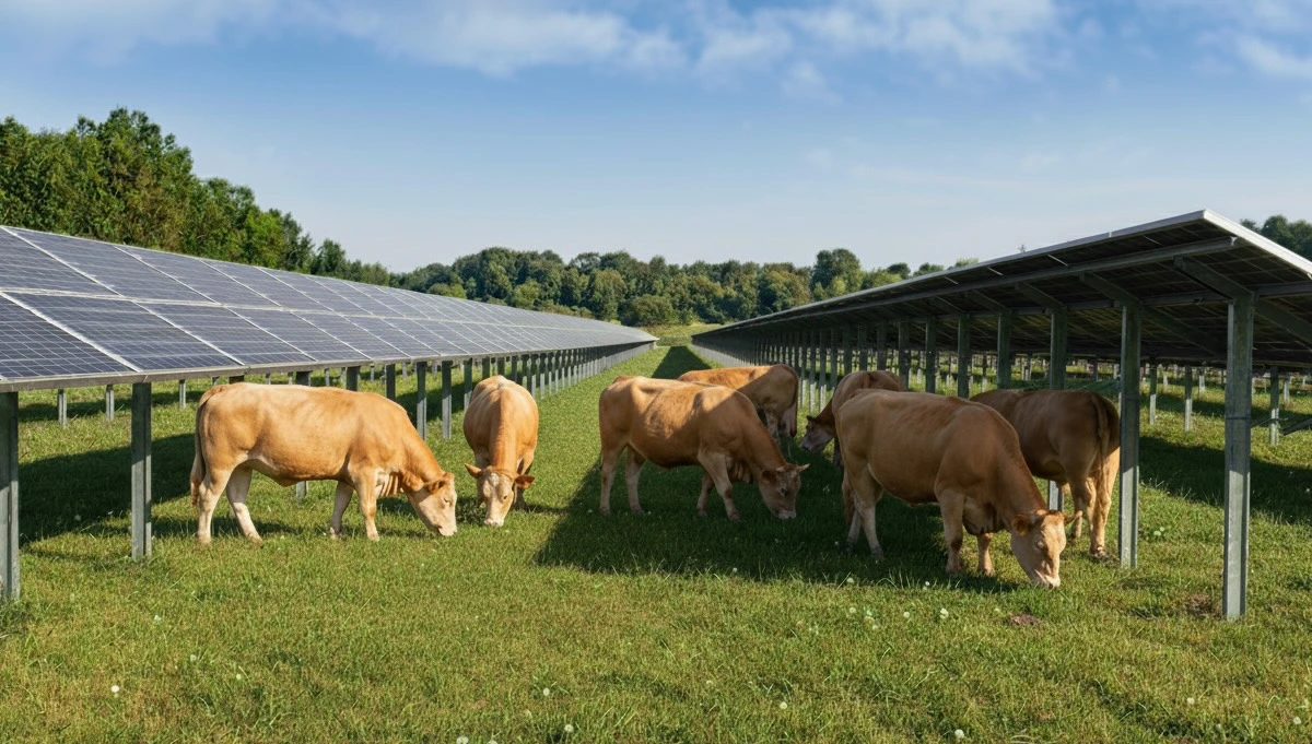 agrivoltaïsme compatible élevage bovin - valoriserMonTerrain.fr